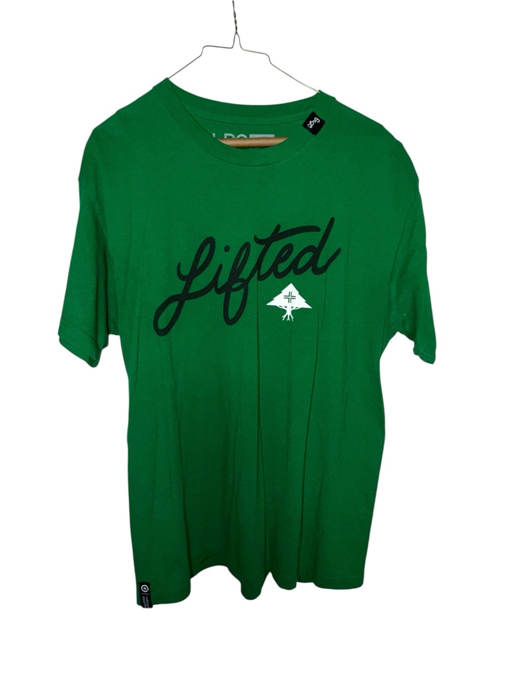 Lrg Green 'Lifted' Script Graphic Tee